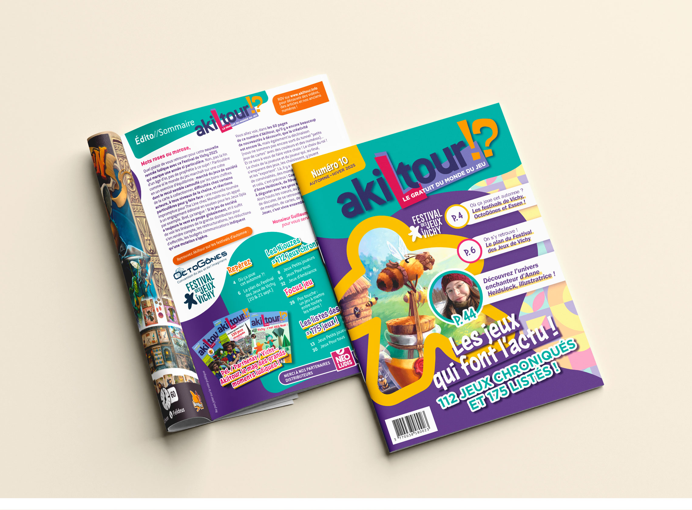 Page sommaire du magazine Akiltour.