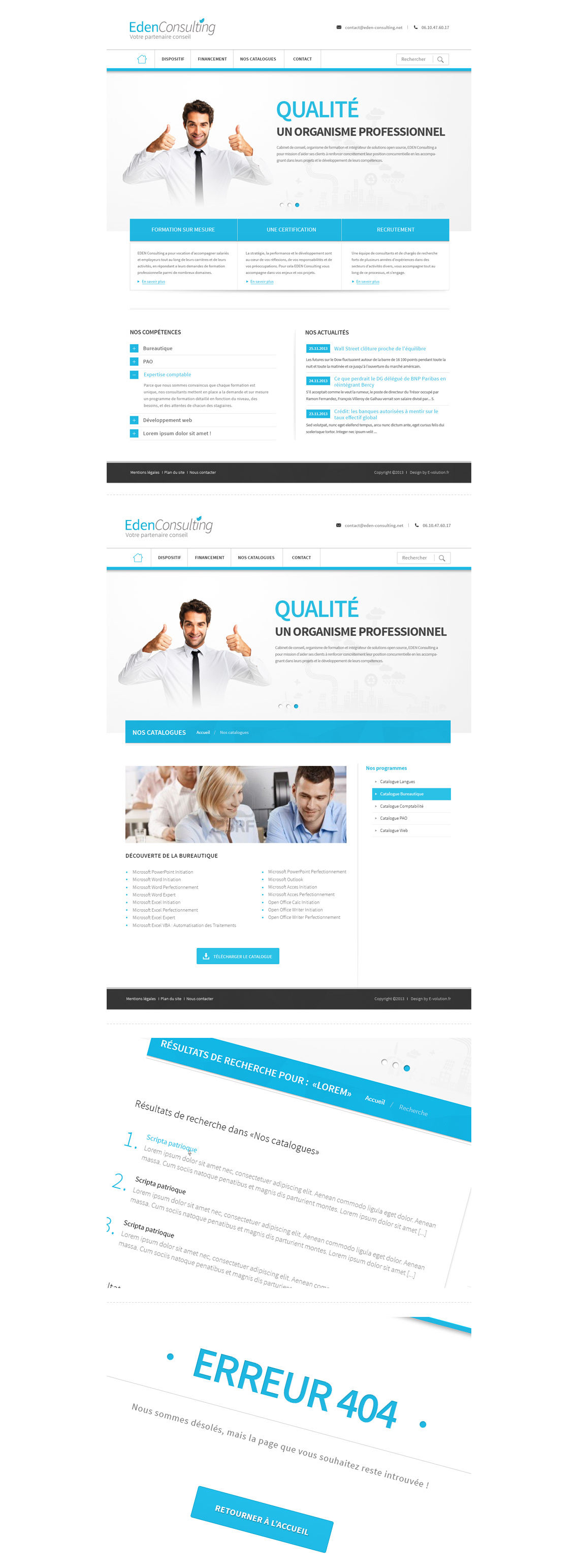 Site web d'Eden consulting