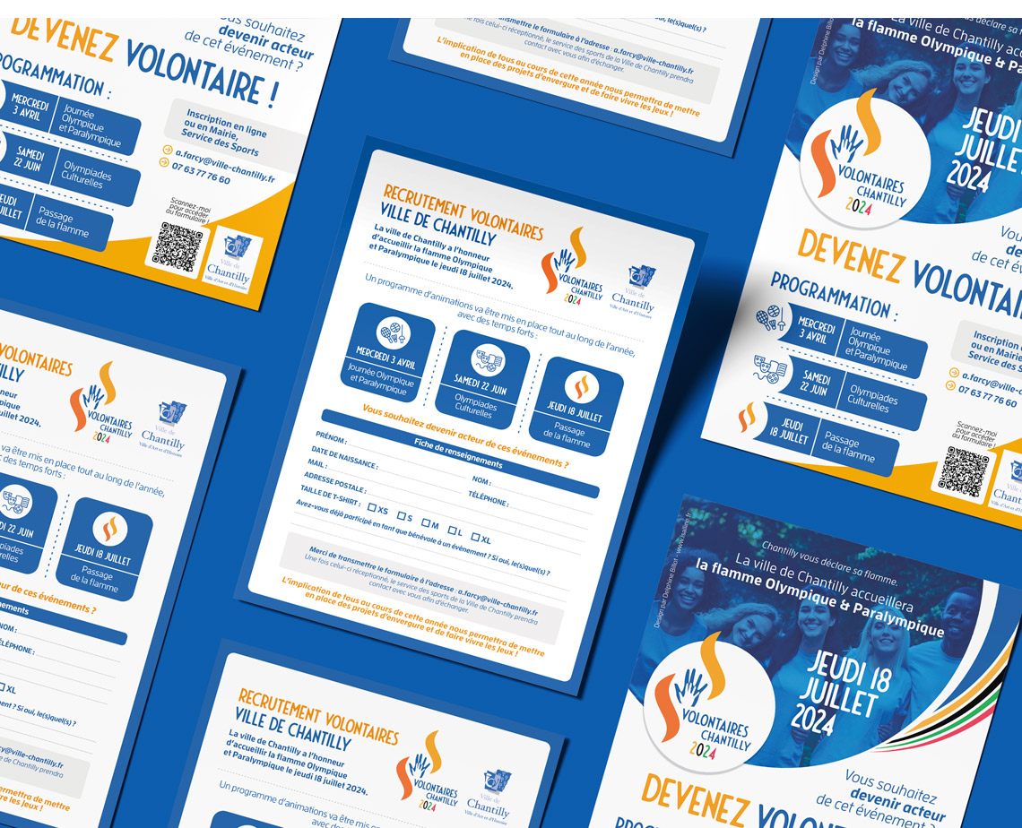 T-shirts chartés pour le pack bénévole.